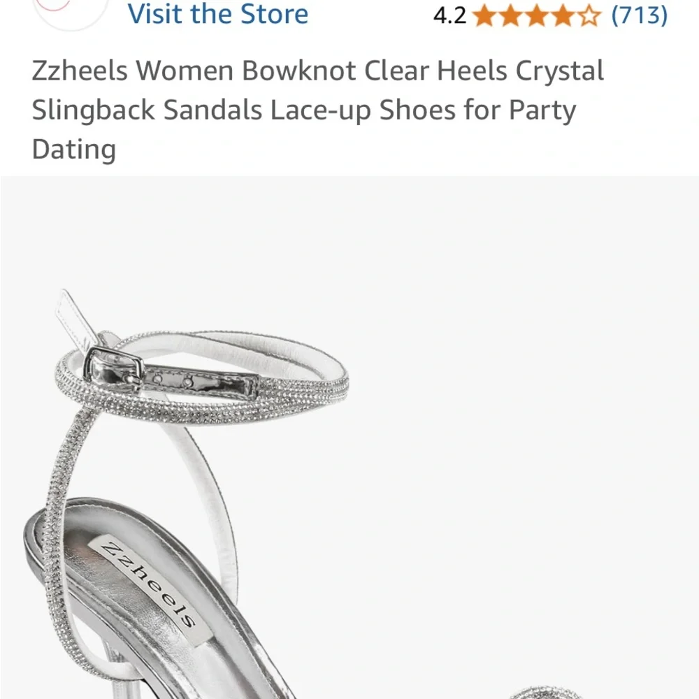 Silver Women's Shoes - Picture 9 of 10